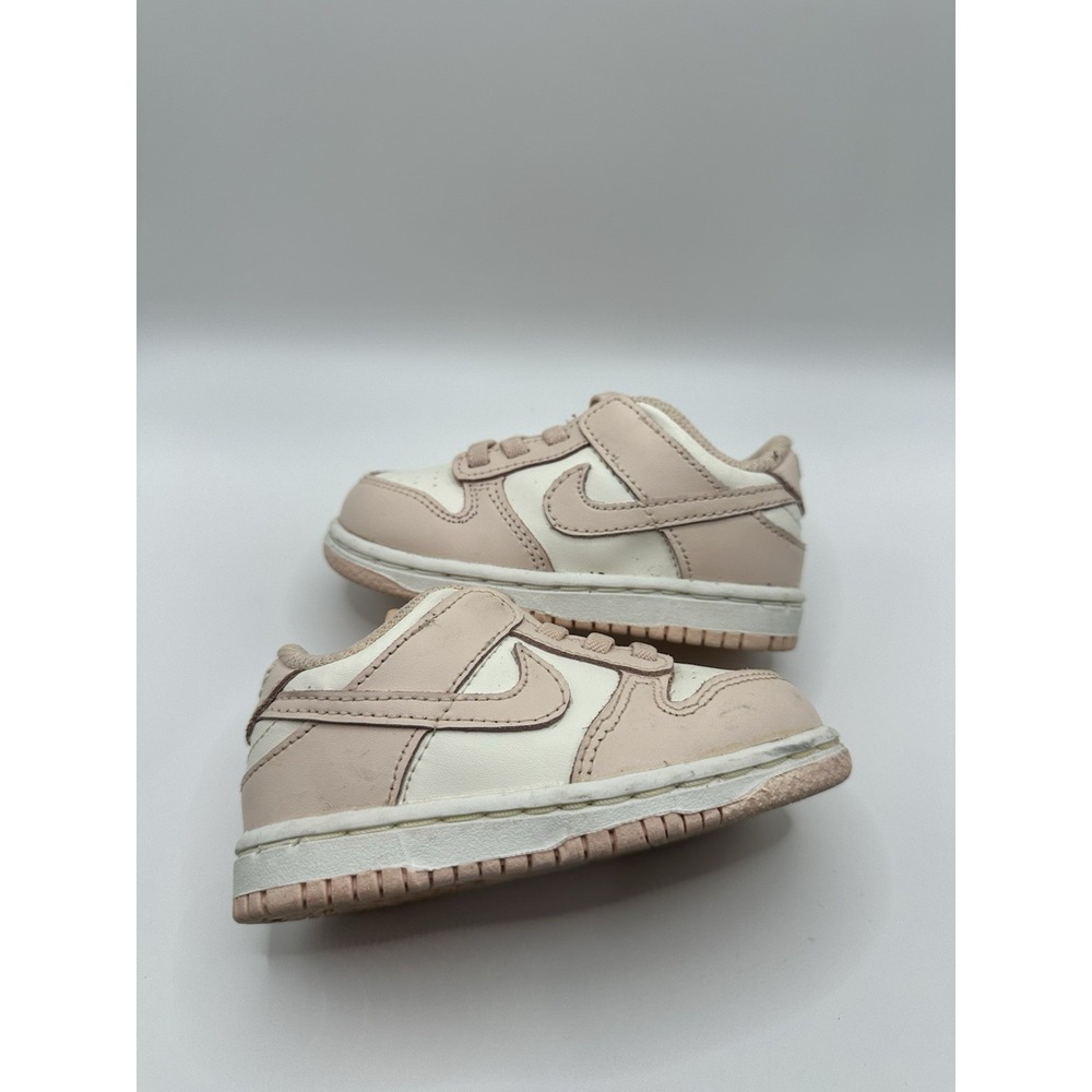 Nike Dunk Low Pink And White Baby 6C